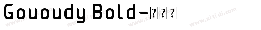 Gououdy Bold字体转换